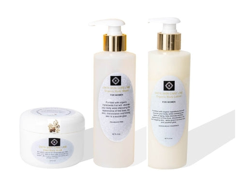 ORGANIC THREE STEP DRY SKIN CARE SYSTEM - for WOMEN Five Fragrances